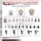 Service Caster 4'' Nylon Swivel 1-1/2'' Expanding Stem Caster with Brake SCC-EX20S414-NYS-TLB-112 - alternate 3